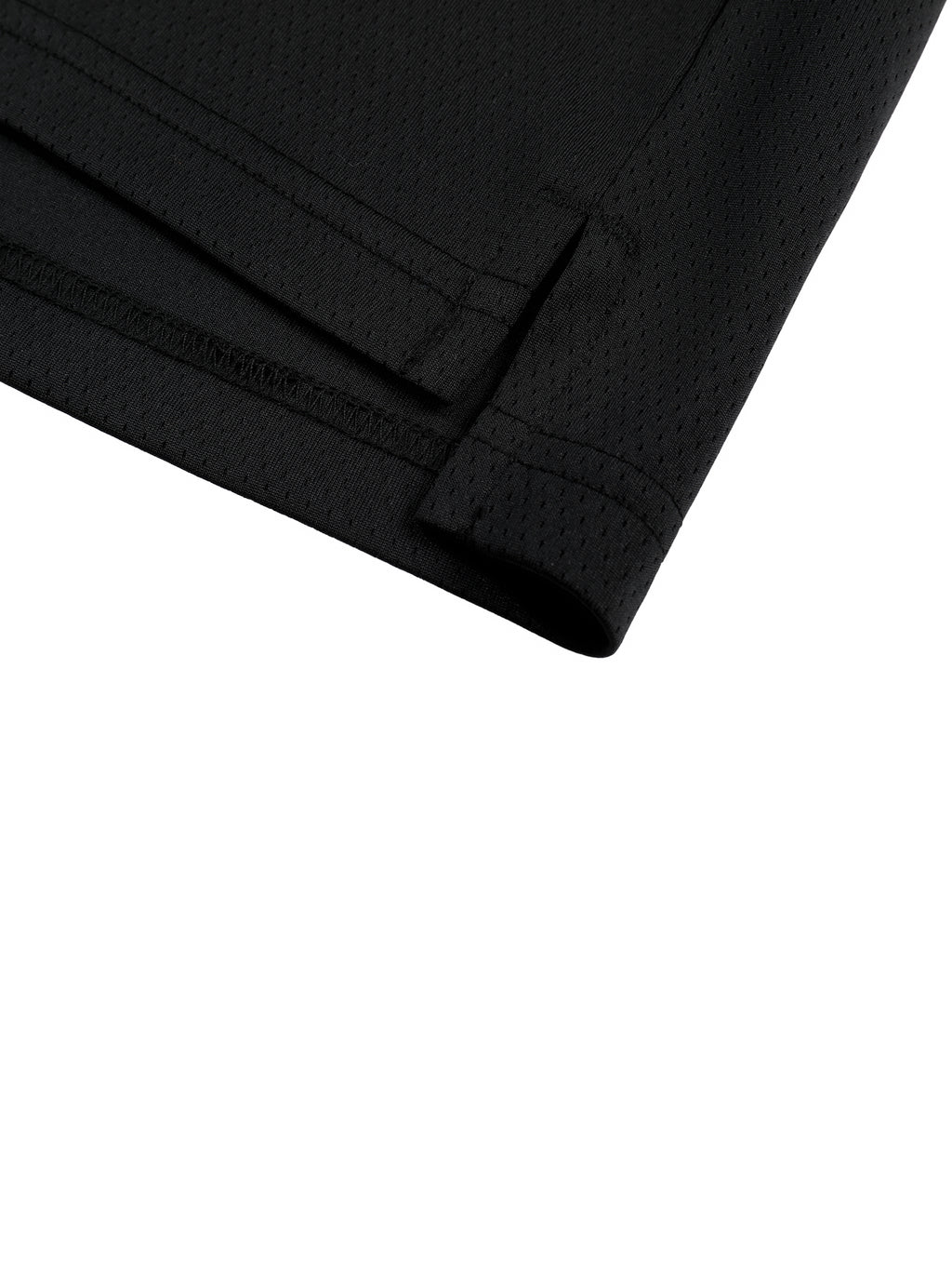 Hustle Harder Contrast Raglan Sleeve Mesh T-Shirt
